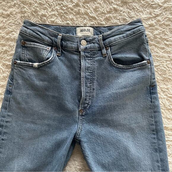 AGOLDE Riley High Rise Straight Crop Jeans in Whiplash Size 26 - Picture 5 of 10